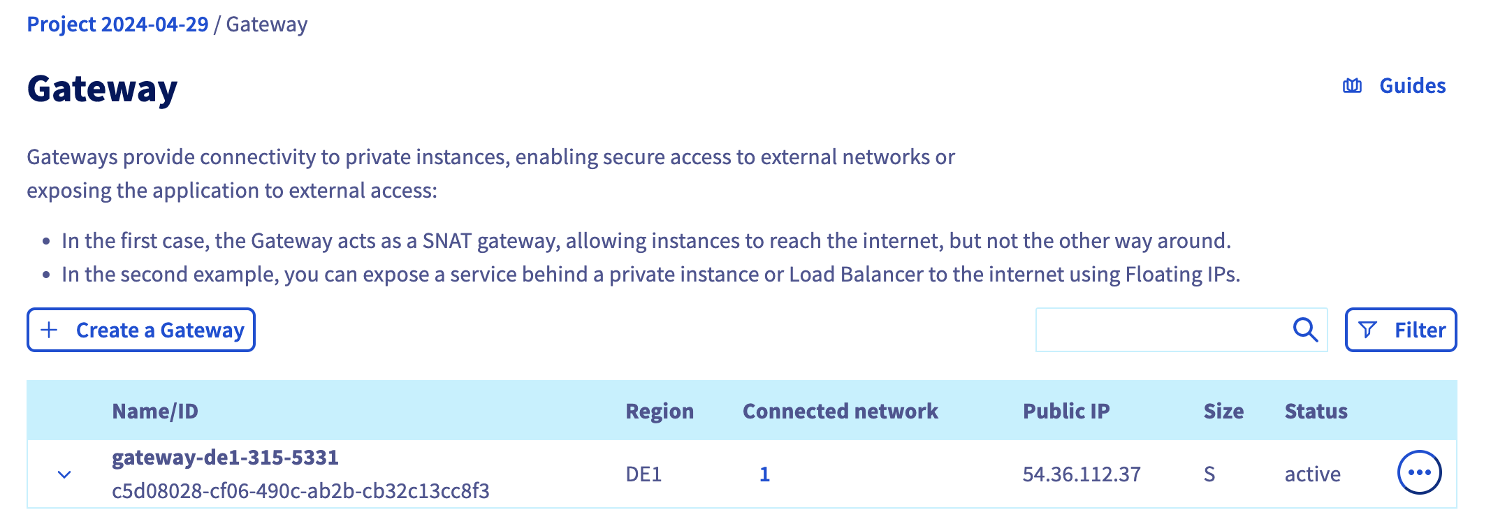 Check Gateway