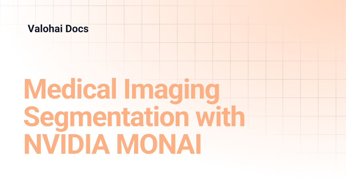Medical Imaging Segmentation with NVIDIA MONAI | Valohai Docs