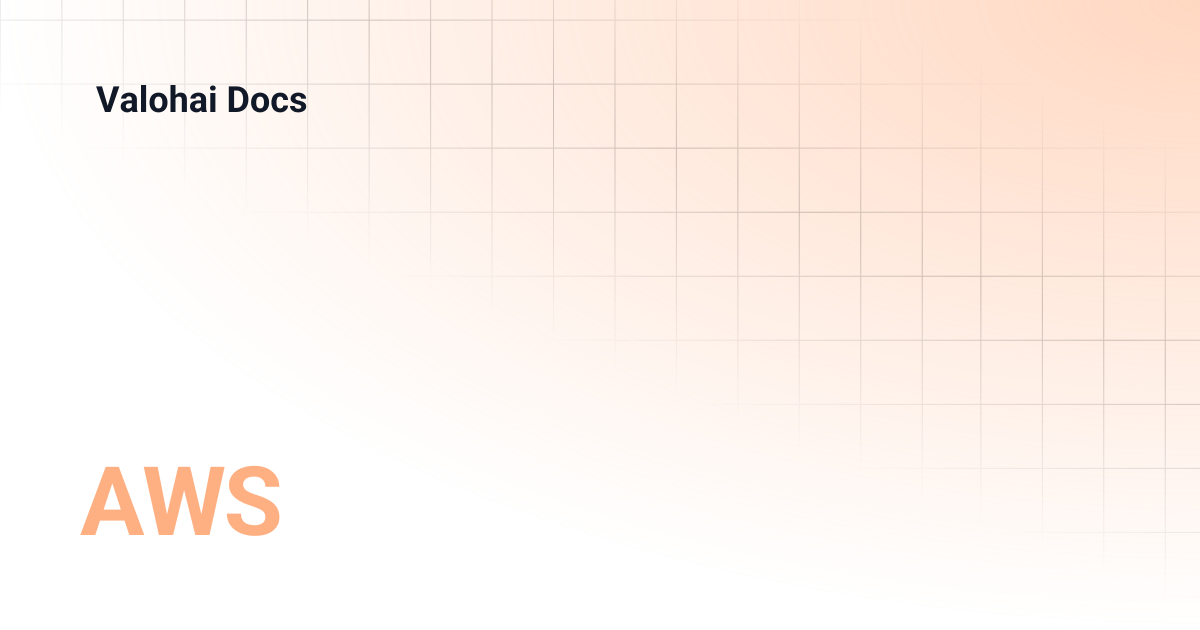 AWS | Valohai Docs