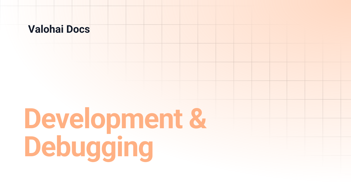 Development & Debugging | Valohai Docs